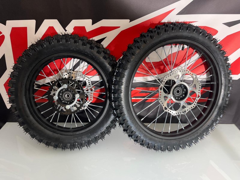 CERCHI 14'' - 17'' COMPLETO CROSS POSTERIORE PITBIKE CERCHI 14'' - 17'' COMPLETO CROSS POSTERIORE PITBIKE