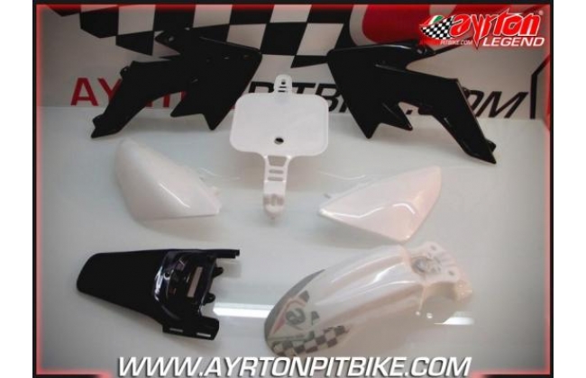 Plastic Kit Crf50 Style Pit Bike White
