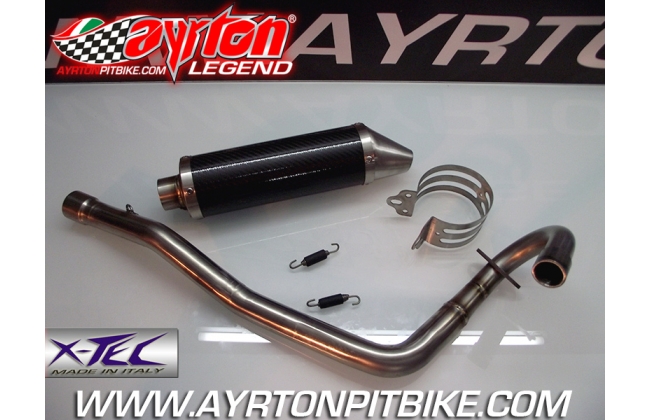 Xtec Gp Carbon Full Exhaust For Ayrton Legend Skorpion